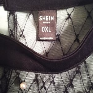 SHEIN lace and pearl dress